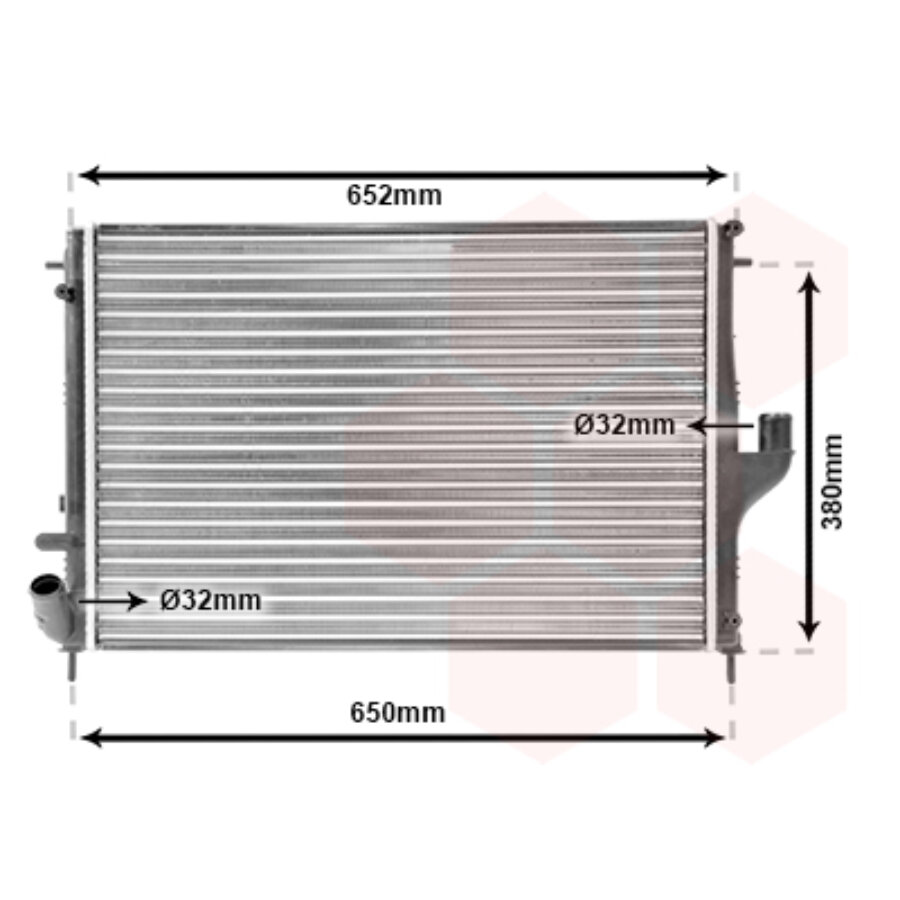 Koelradiator van wezel