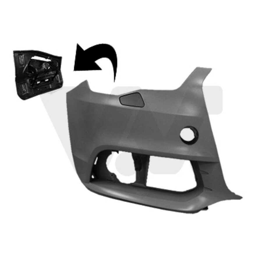 vanwezel Voorbumperblad hoek recht