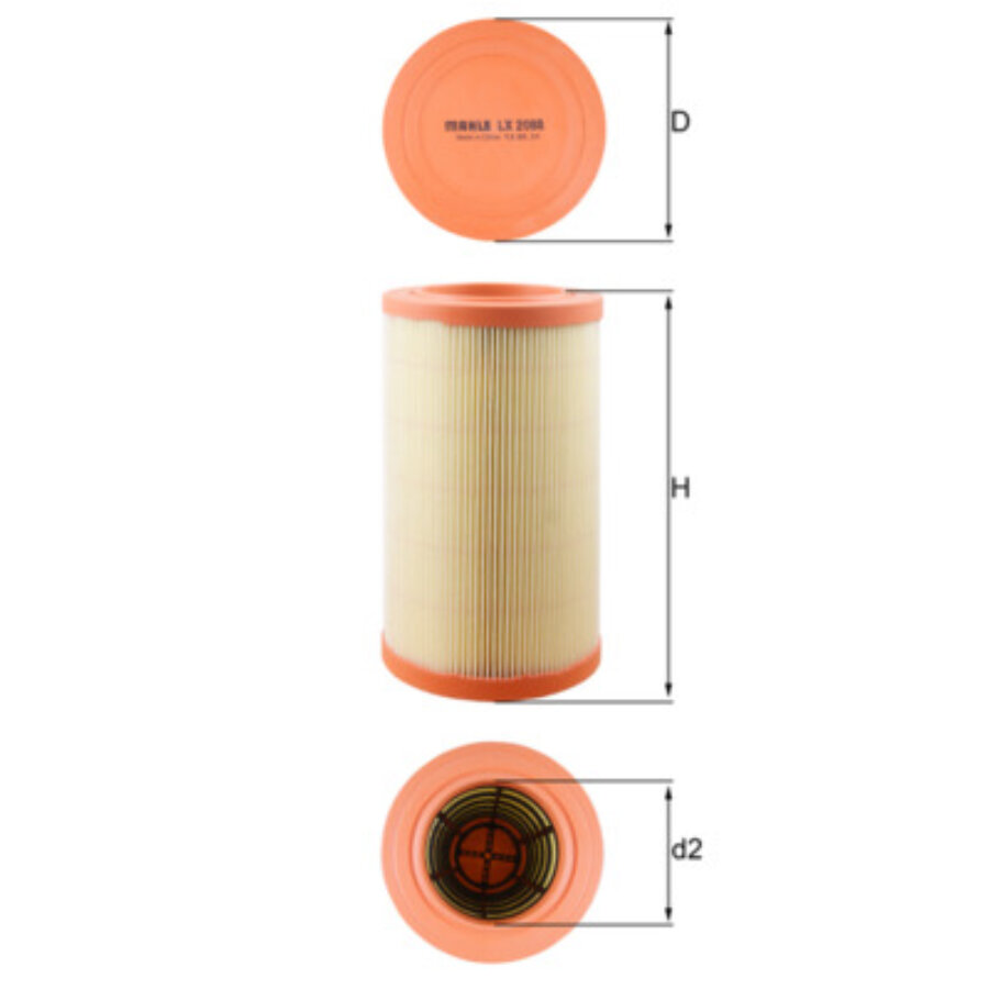 Luchtfilter knecht lx2088