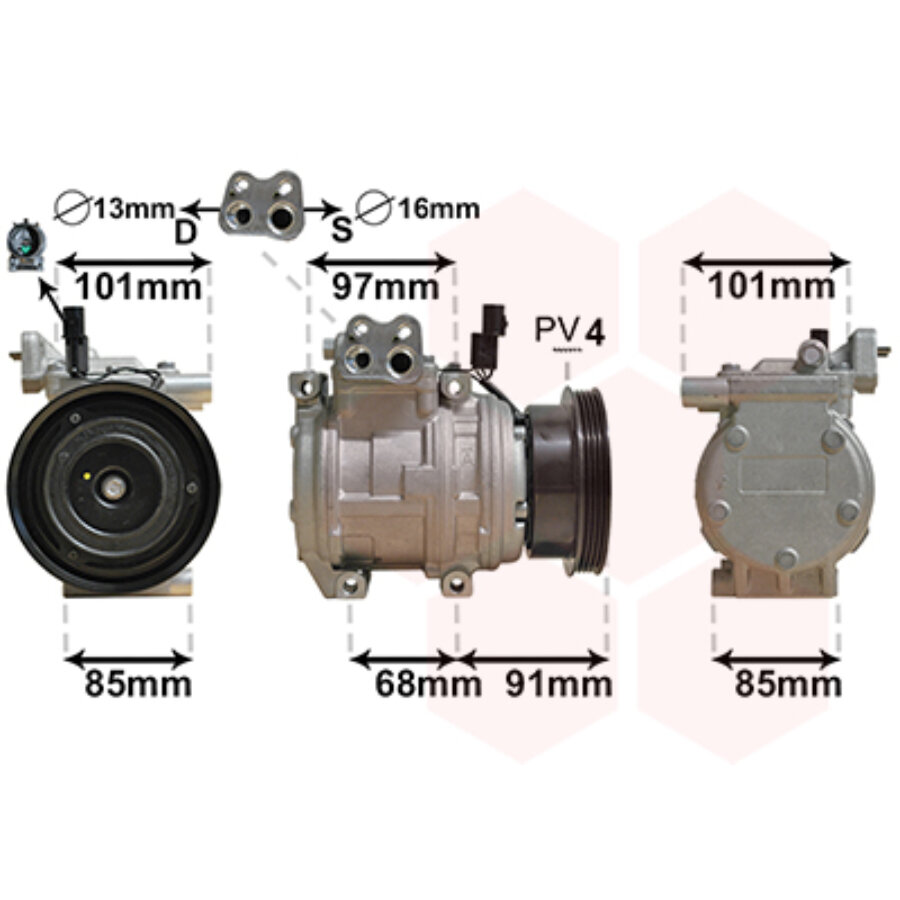vanwezel 8300k208 compressor van wezel