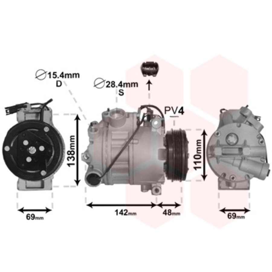 vanwezel 0600k443 compressor van wezel