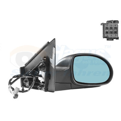 Spiegel 740 940 960 SV90 -98 rechts elektrisch verwarmd verstelbaar