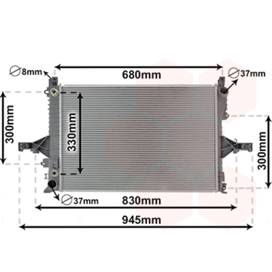 Radiateur de refroidissement van wezel