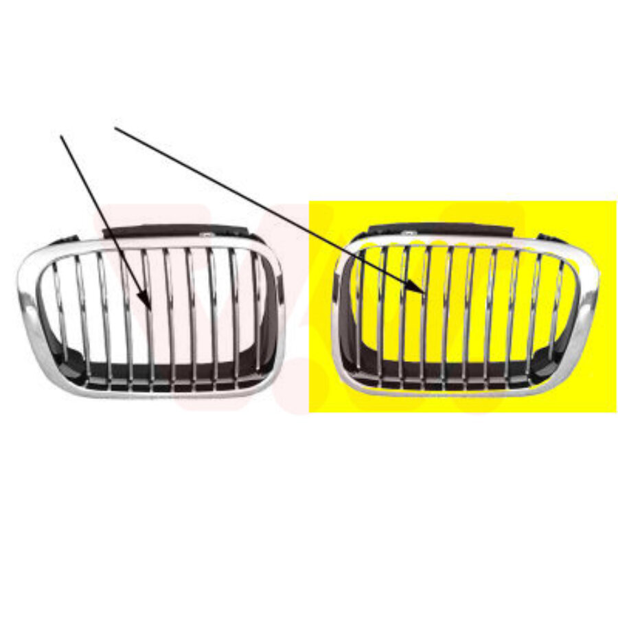 Grille calandre gauche equipart