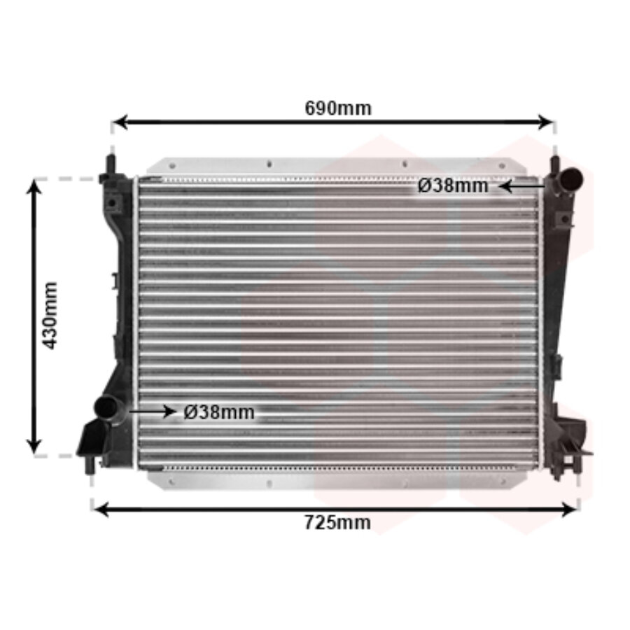 Radiateur de refroidissement van wezel