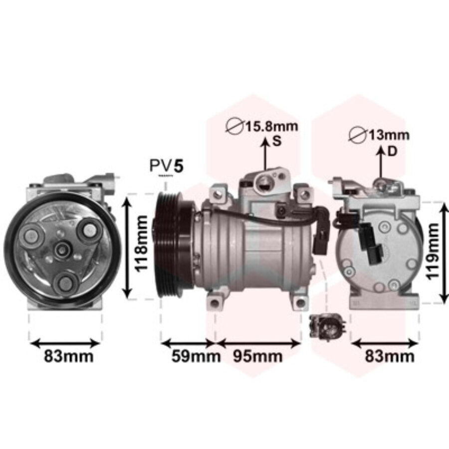 vanwezel 8300k200 compressor van wezel