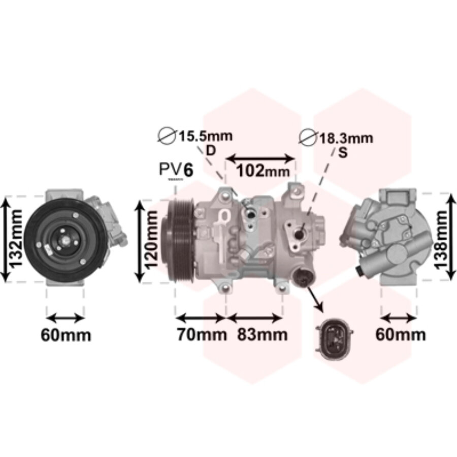 vanwezel 5300k627 compressor van wezel