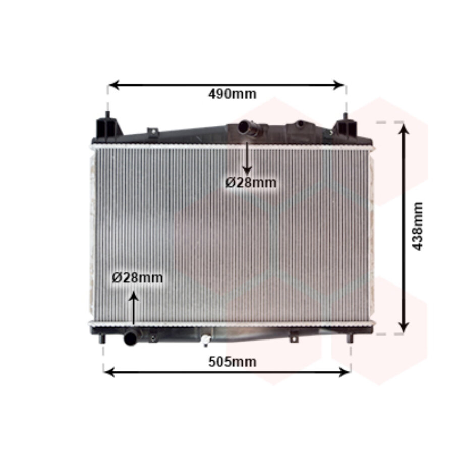 Koelradiator van wezel