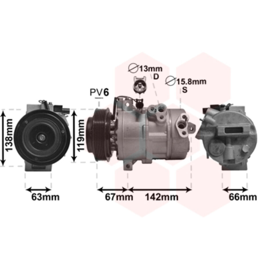 vanwezel 8300k216 compressor van wezel