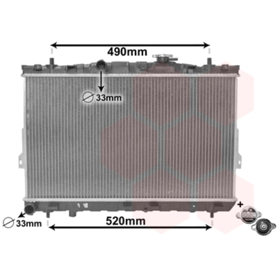 Radiateur de refroidissement van wezel
