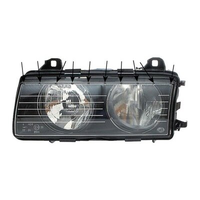 Bordure De Phare Gauche VAN WEZEL Pour Fiat Ducato III - Référence 1651511 - Compatible Ducato Van, Camion, Châssis (2006-2011)