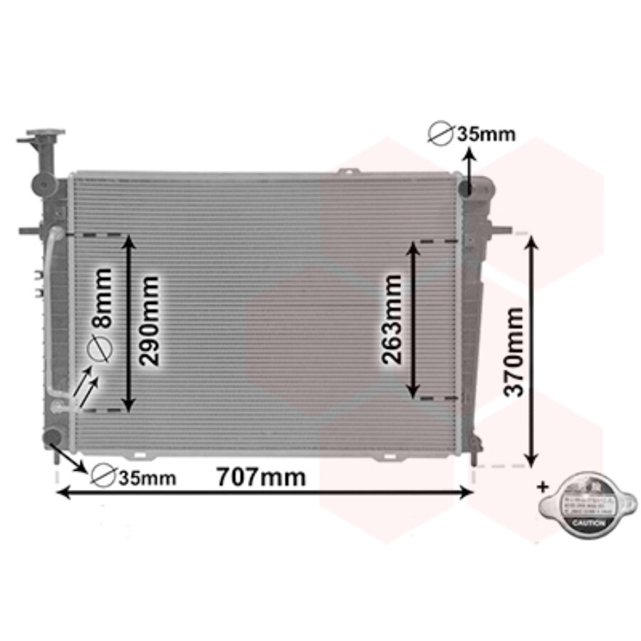 Radiateur de refroidissement van wezel