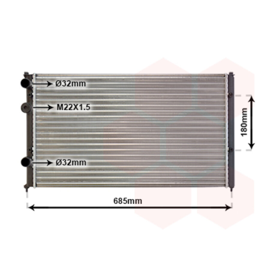 Koelradiator van wezel