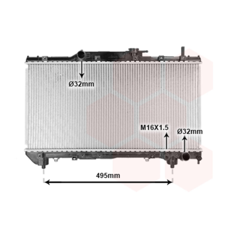 Koelradiator van wezel
