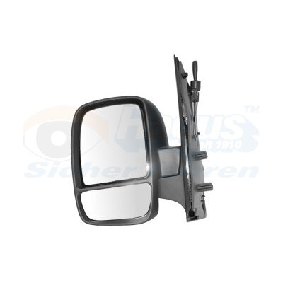 Rétroviseur Manuel Droit Ou Gauche Pour Citroën C15 1989-2006 - Noir - Compatible OEM 96029034YB