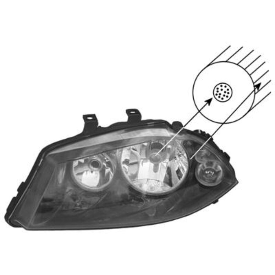 Koplamp links met pinklicht van wezel autoparts