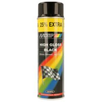NOIR Brillant (RACING) (Bombe peinture 400 ml) - Bombe aérosol de peinture  pour utilisation tous supports.auto, moto, camping car et décoration maison