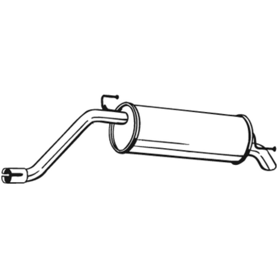 Silencieux Arrière (pot D'échappement) 21.239 - Compatible Opel Agila B, Suzuki Splash, Vauxhall Agila Mk II