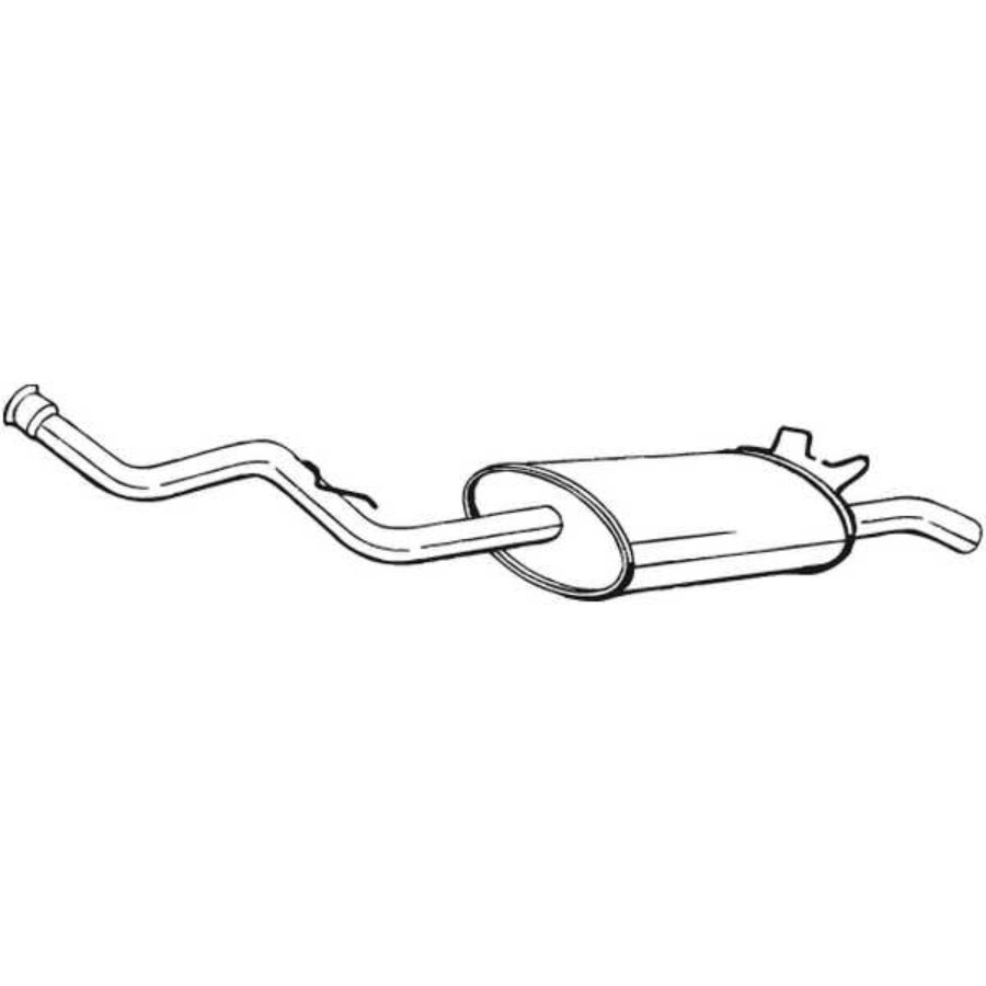 Silencieux arrière bosal 279-563