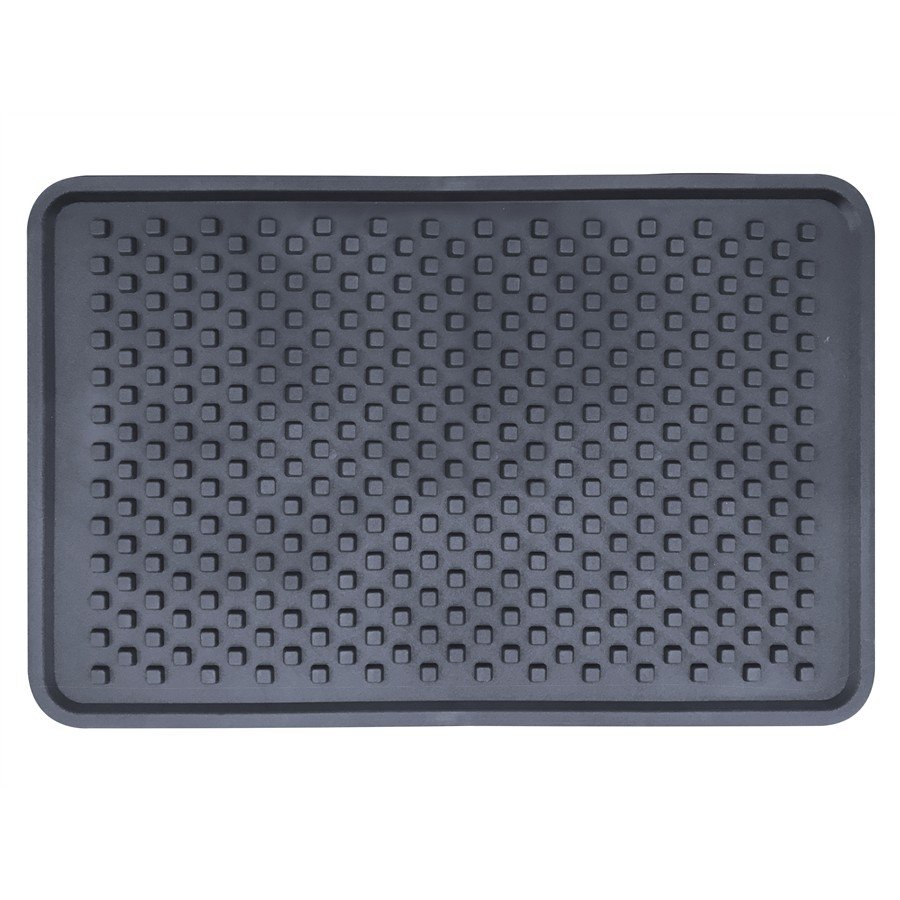 1 universele zwarte achtermat van pvc