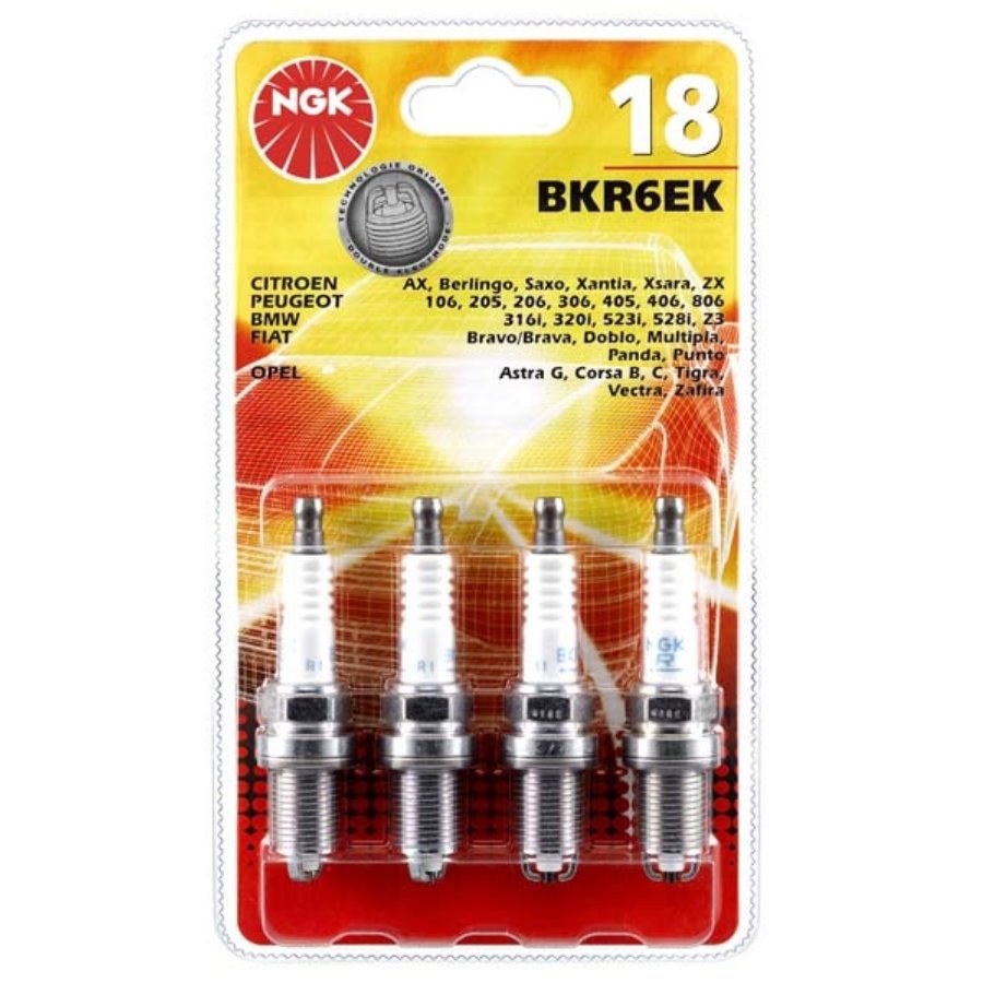 NGK Bougie D'Allumage BKR6EQUP - Lot De 2 Boîtes