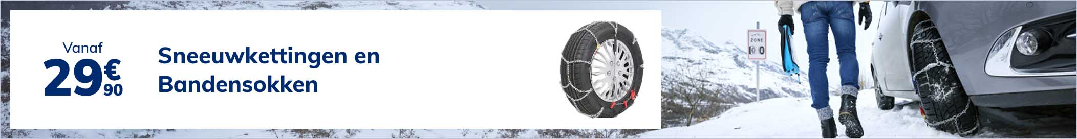 Rijden in de sneeuw - met sneeuwkettingen of sneeuwsokken? - Tips